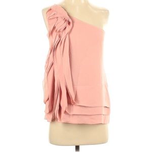 Bcbg maxazaria pink silk top xs